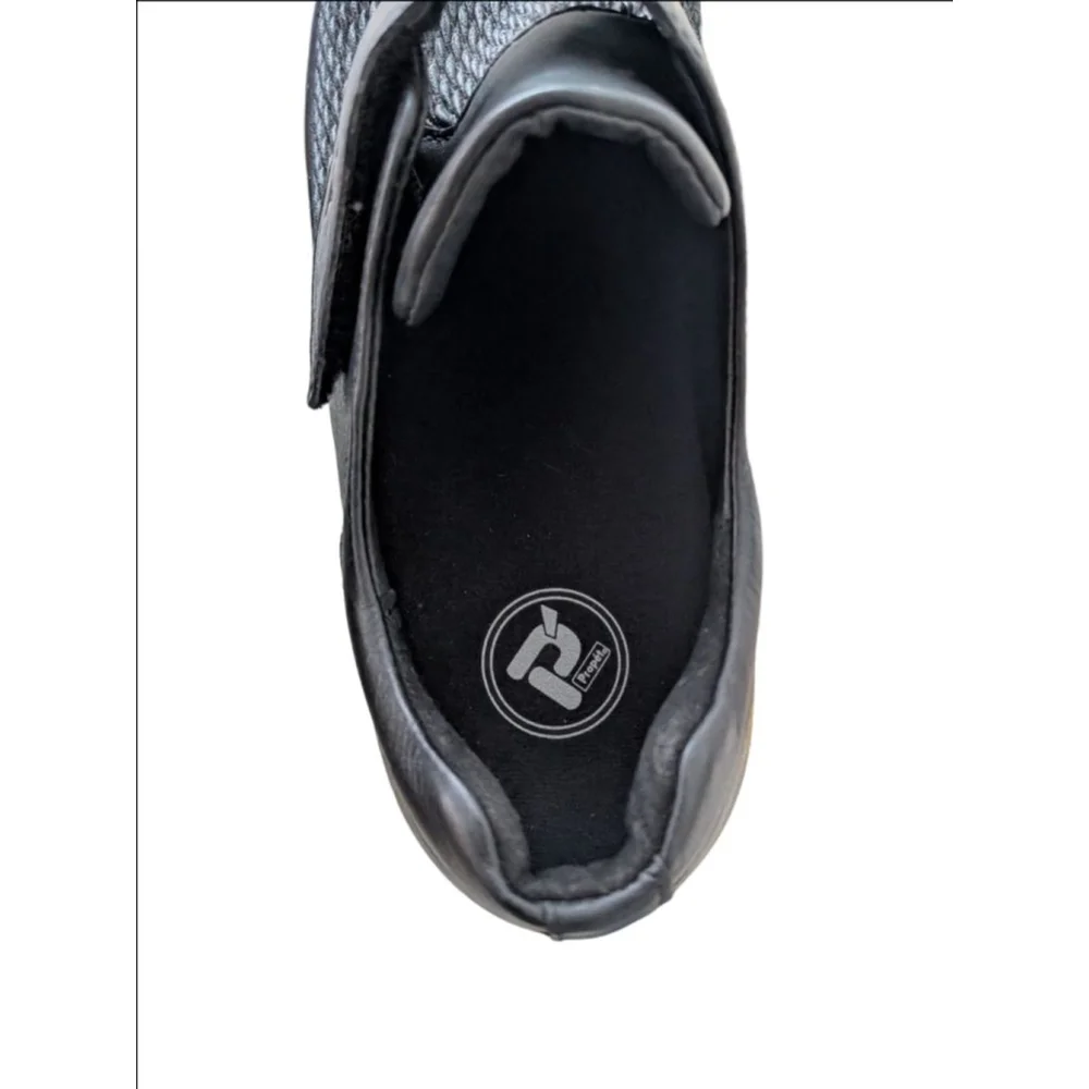 Women's Propét Black Hook & Loop Flats Loafers Size 8.5